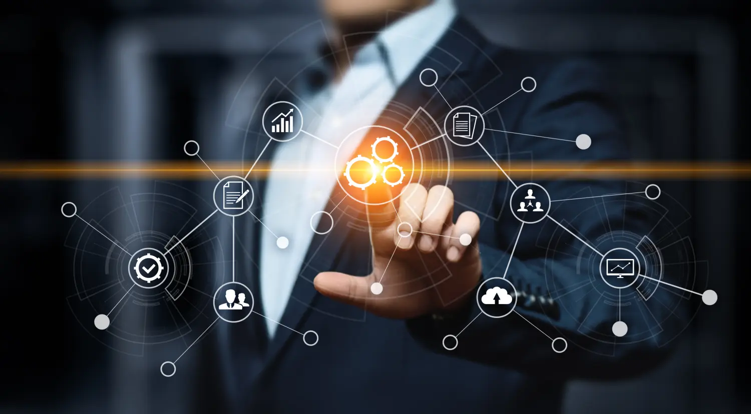 Automatisierungssoftware-Technologie-Prozesssystem-Geschäftskonzept